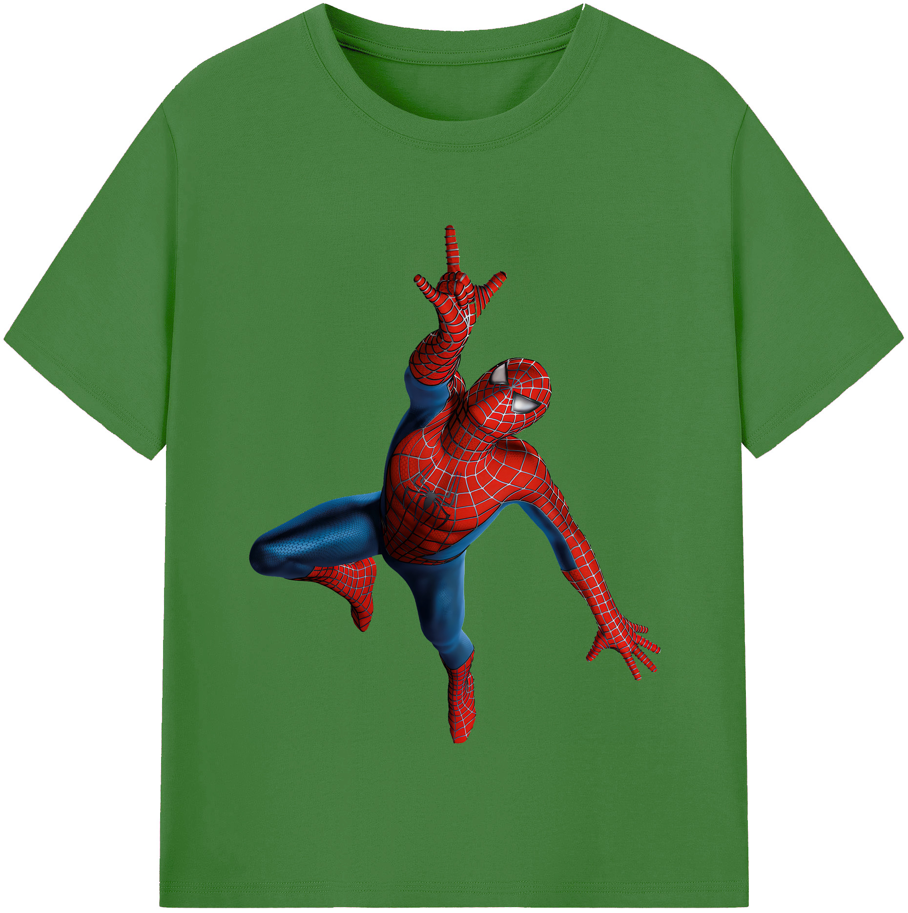 （画像用） Spider Man スパイダーマン レディースカジュアルプリントTシャツ（綿100％）